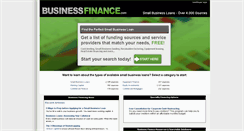 Desktop Screenshot of businessfinance.com